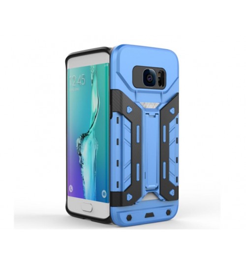 Galaxy S7 Edge Card Holder Hybrid Kickstand Case