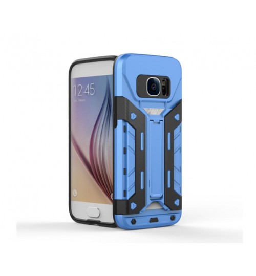 Galaxy S7 Card Holder Hybrid Kickstand Case