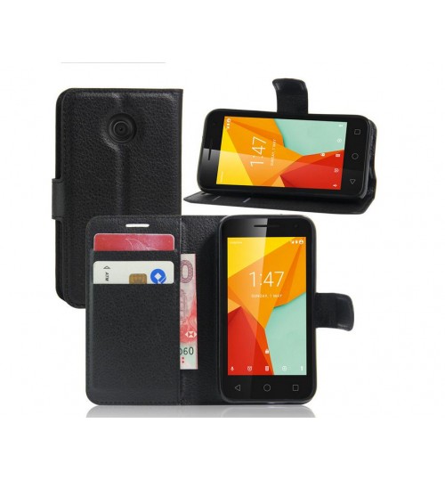 Vodafone Smart Mini 7 wallet leather case+Pen