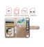 iPhone 6 6S double wallet leather case detachable