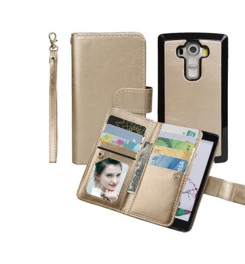 LG G4 double wallet leather case detachable