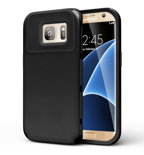 Galaxy S7 EDGE Case Heavy Duty Hybrid Rugged Case
