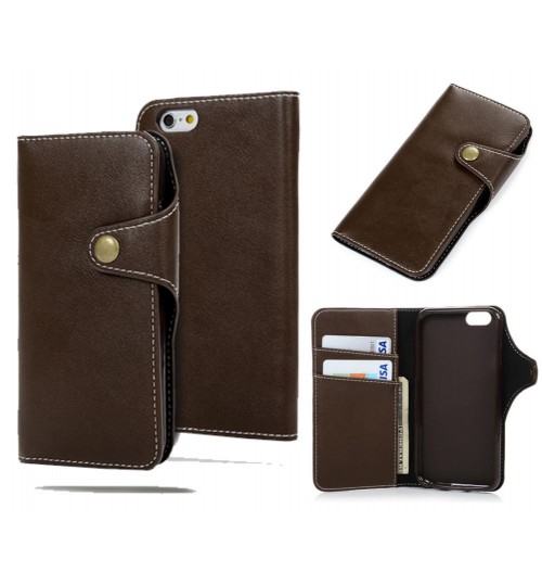 iPhone 6 6S Plus case Fine Leather wallet case