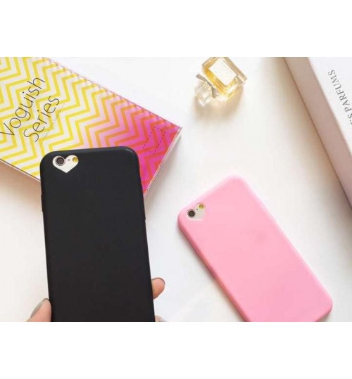 iPhone 6 6s TPU case heart style camera hole Soft Gel UltraThin  case