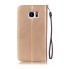 Samsung Galaxy S7 Edge Case Premium leather Embossing wallet folio case