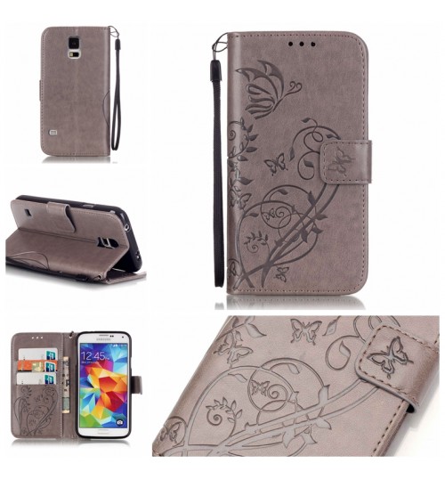 Galaxy S5 Mini Case Premium Leather wallet Folio case