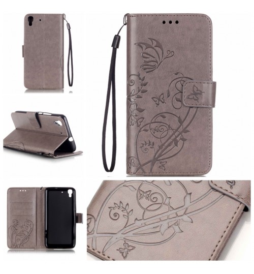 HUAWEI Y6 Case Premium Leather Embossing wallet leather case