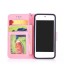 iPod Touch 6 leather full cash ID wallet case printed