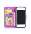 iPod Touch 6 leather full cash ID wallet case printed