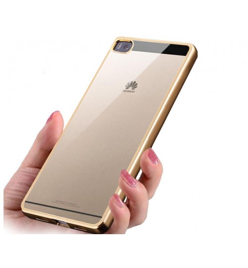 Huawei P8 LITE case Glaring Slim Soft TPU Gel Plating Bumper cover case