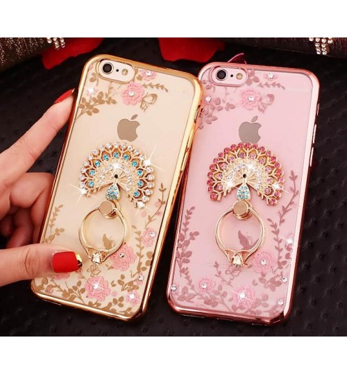 iPhone 6 6s Plus Case soft gel tpu luxury bling shiny floral case