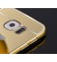 Galaxy S7 Edge Slim Metal bumper with mirror back cover case