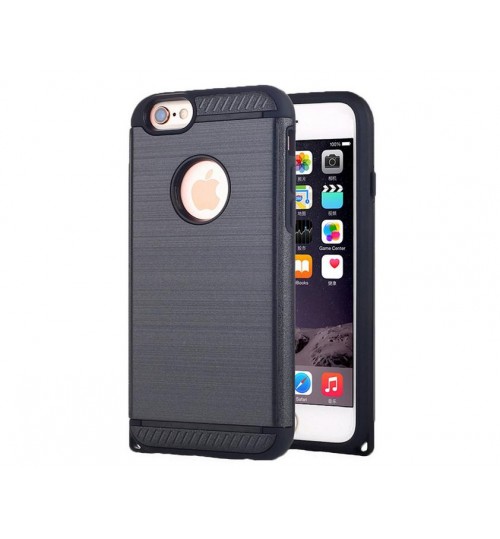 iPhone 6 6s case brushed metal heavy duty shockproof slim case