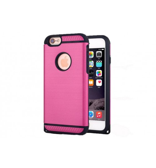 iPhone 6 6s case brushed metal heavy duty shockproof slim case