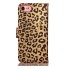 iPhone 7 case wallet Leopard style ID card full cash cover case