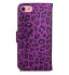 iPhone 7 case wallet Leopard style ID card full cash cover case