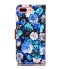iPhone 7 Plus case floral pattern ID card full cash wallet cover case