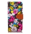 iPhone 7 Plus case floral pattern ID card full cash wallet cover case