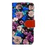 iPhone 7 case floral pattern ID card full cash wallet cover case