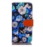 iPhone 7 case floral pattern ID card full cash wallet cover case