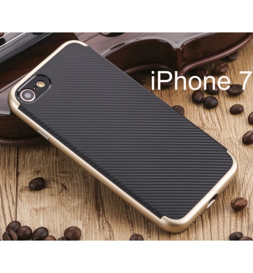 iPhone 7 case Carbon Fibre with Bumper Case+Screen protector+Pen