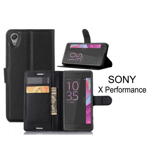 Sony X Performance wallet leather flip case cover