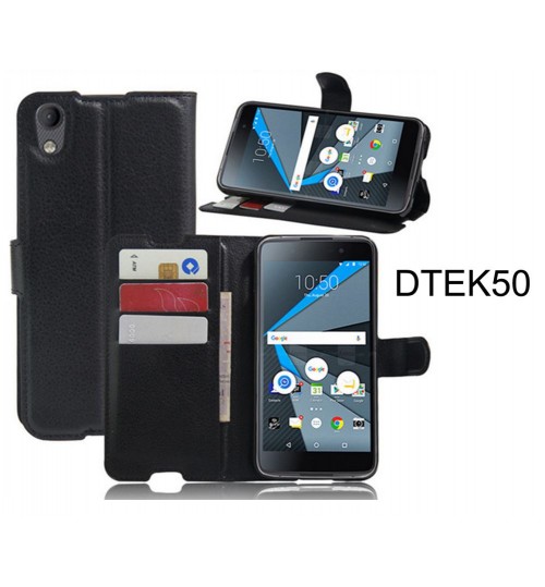 BlackBerry DTEK50 case wallet leather flip case cover