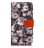 iPhone 7 case floral pattern ID card full cash wallet cover case