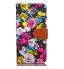 iPhone 7 case floral pattern ID card full cash wallet cover case