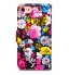 iPhone 7 case floral pattern ID card full cash wallet cover case