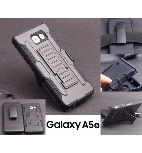 Galaxy A5 2016 case Hybrid Rugged Armor Military Grade Case+Belt Clip Holster