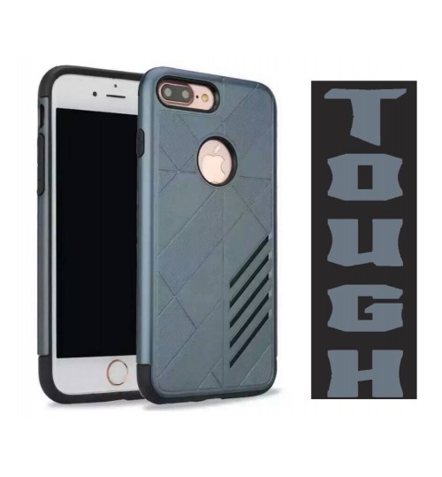 iPhone 7 Plus dual tone dual layer heavy duty slim case tough anti shock