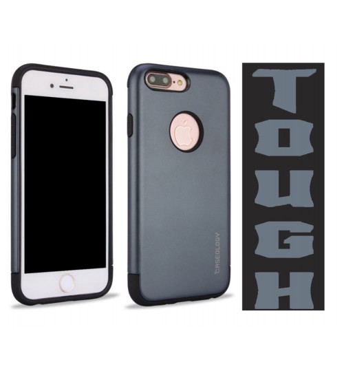 iPhone 7 Plus dual tone dual layer heavy duty slim case tough anti shock