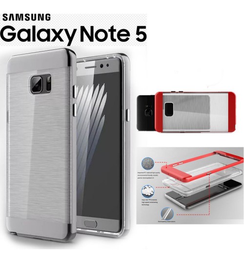 Galaxy Note 5 hybird bumper with clear back case