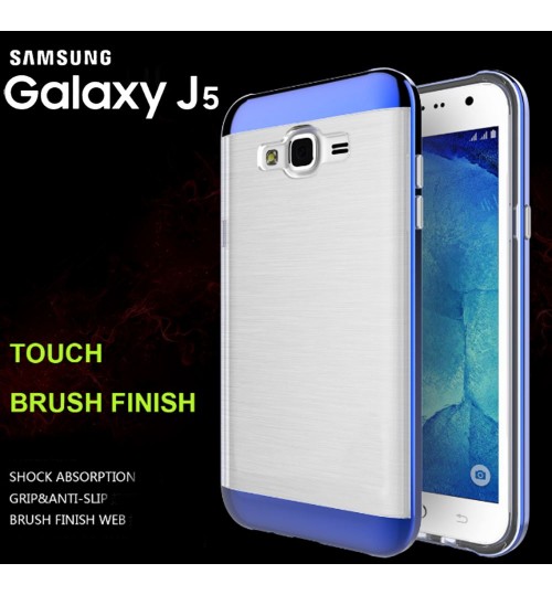 Galaxy J5 hybird bumper with clear back case