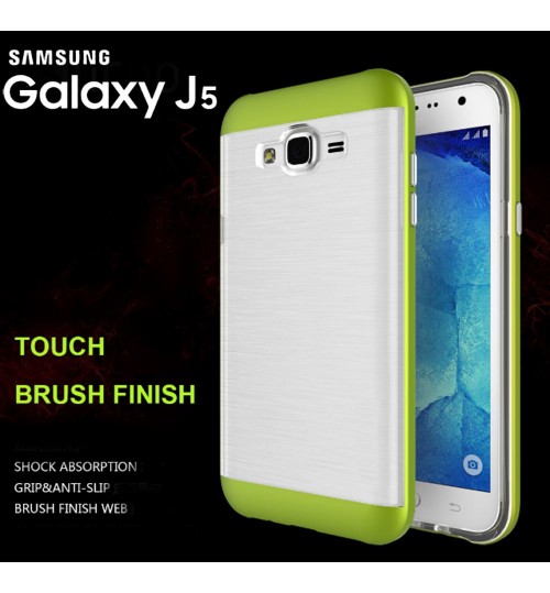 Galaxy J5 hybird bumper with clear back case