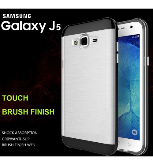 Galaxy J5 hybird bumper with clear back case