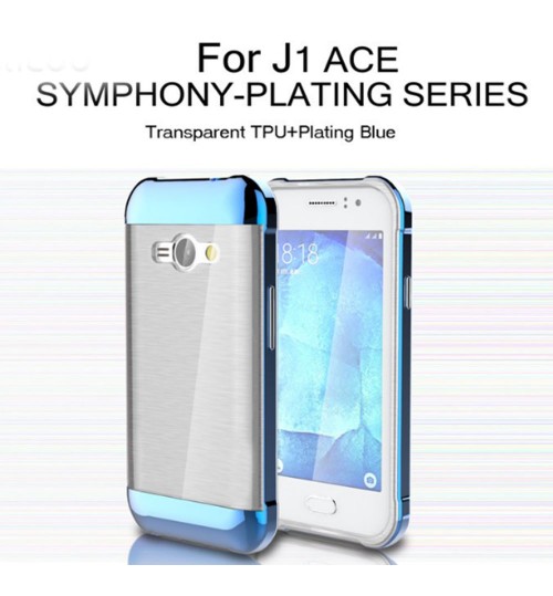 Galaxy J1 ACE hybird bumper with clear back case