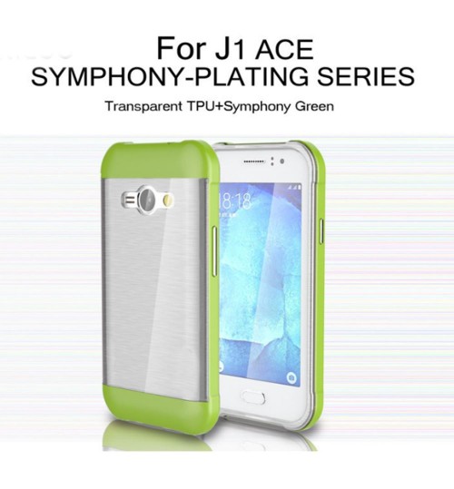 Galaxy J1 ACE hybird bumper with clear back case