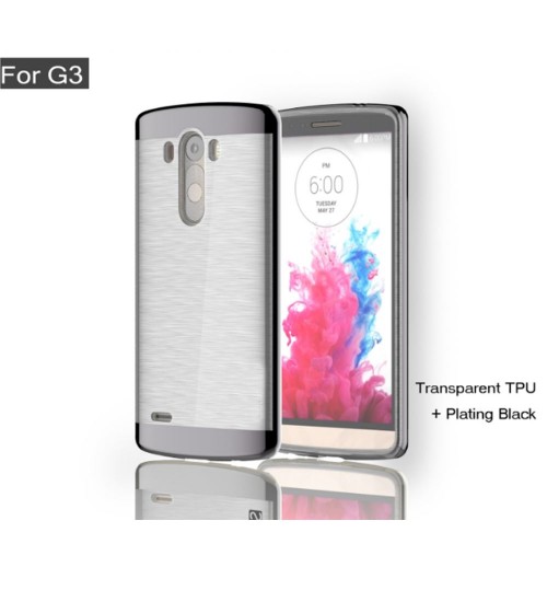 LG G3 hybird bumper with clear back case