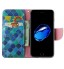 iPhone 7 case wallet leather card holder cover case printed leather