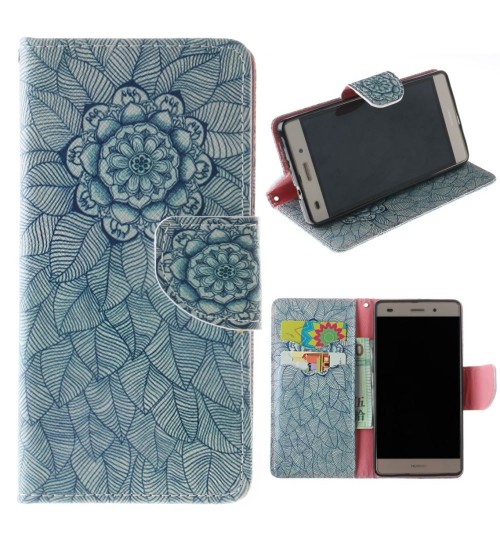 Huawei P8 lite case wallet leather case printed