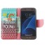 Galaxy S7 case wallet leather case printed