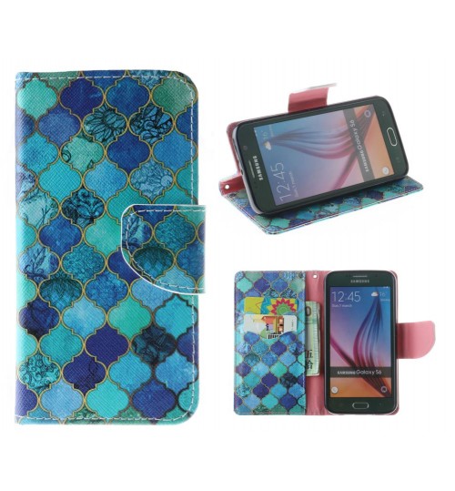 Galaxy S6 case wallet leather case printed