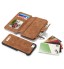 iPhone 7 double wallet leather case detachable