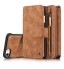 iPhone 7 double wallet leather case detachable