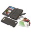 iPhone 7 double wallet leather case detachable