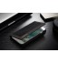 Iphone 7 Plus Contrast Denim Folio Wallet Case Magnetic Closure - Black