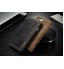 Iphone 7 Plus Contrast Denim Folio Wallet Case Magnetic Closure - Black