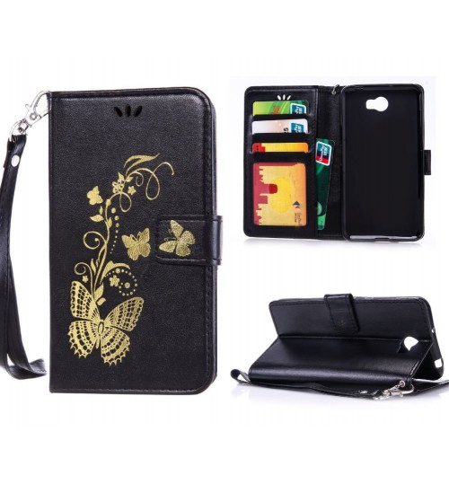 Huawei Y6 Elite case Huawei Y5 II case ID wallet leather case printed